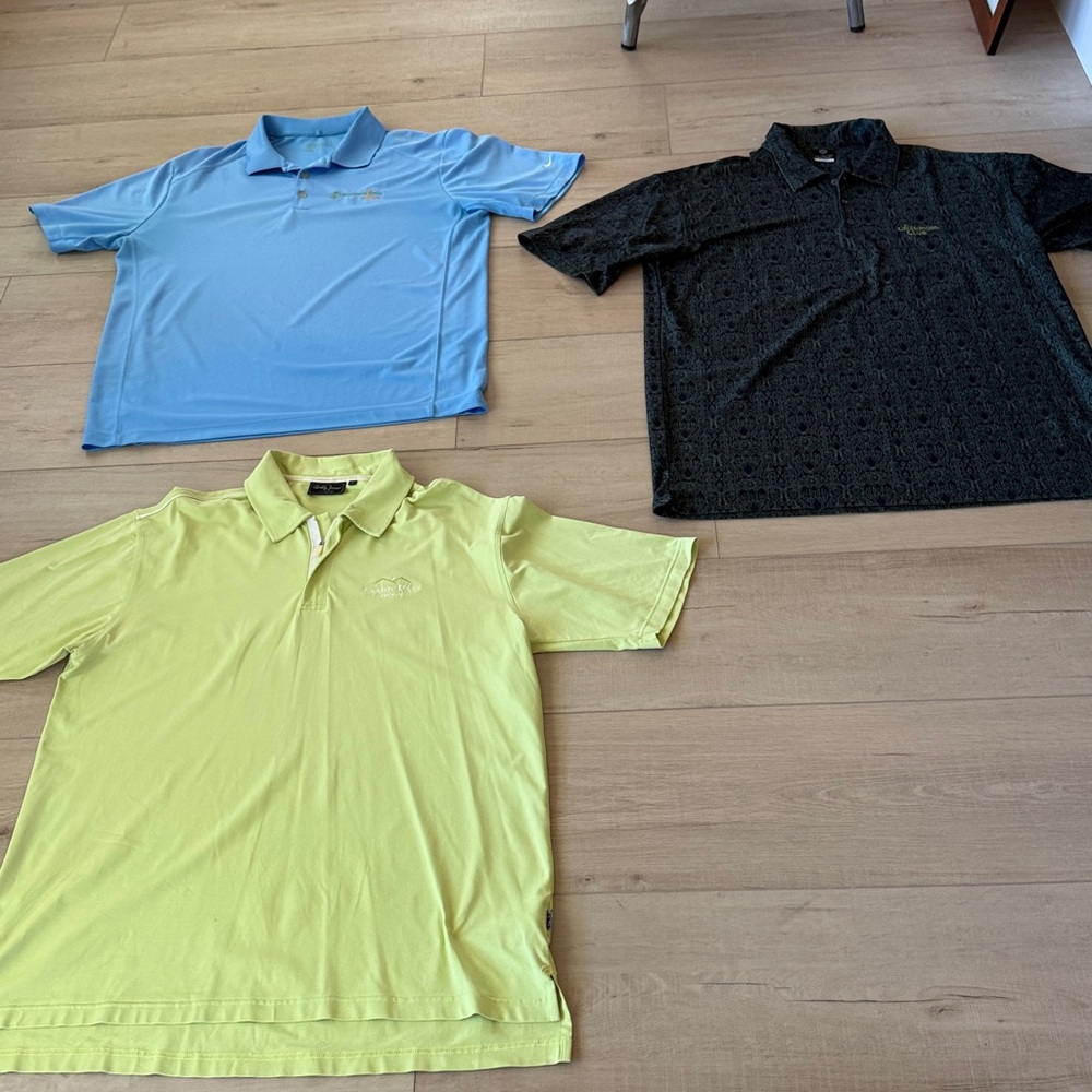 3 Men's Golf Shirts size XL